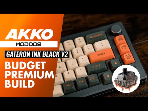 AKKO MOD008 l Gateron Ink Blacks v2 l AKKO Screw in Stabilizer l Carbon Retro