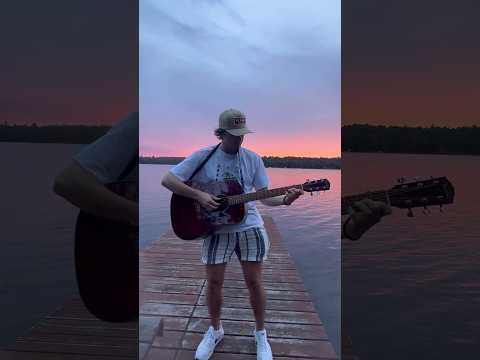 Bloom - The Paper Kites #bloom #paperkites #guitar #cover #acoustic #fyp #lake #sunset #shorts