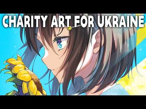 [Subtitles] A Japanese illustrator's donation project to Ukraine.