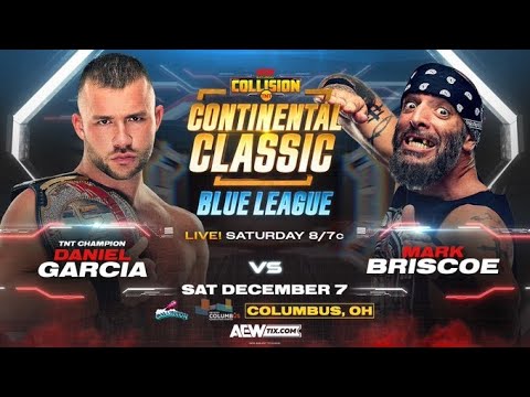 AEW Collision Daniel Garcia vs Mark Briscoe Continental Classic (SIM)