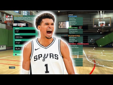 Best VICTOR WEMBANYAMA Build on NBA 2K25 OLD GEN (PS4)