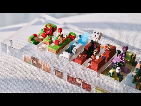 Compilation Vid | Making Minecraft 3D Letters with clay - ASMR