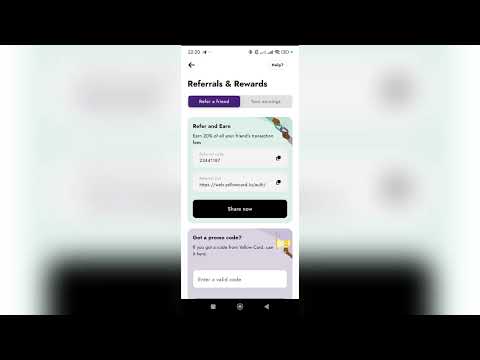 HOW TO FIND REFERRAL LINK ON YELLOWCARD CRYPTO APP