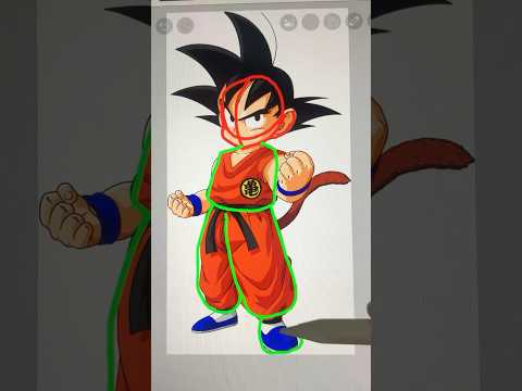 Drawing kid Goku🤍 #art #drawing #shorts #goku #dragonballz #anime #animeskech #artshorts #howtodraw