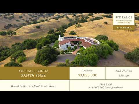 [SOLD!] Santa Ynez Ranches For Sale, Ranch For Sale in California: 3351 Calle Bonita