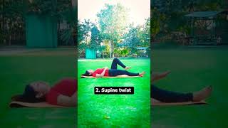 5 Best Exercises for Back Pain | #youtubeshorts #backpain | Shivangi Desai