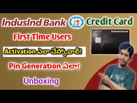 How to active indusind bank credit card and create pin  full details|#indusindbank #creditcards