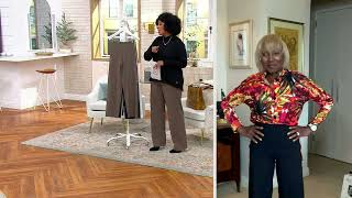 Women with Control Tummy Control Wide Leg Pants on QVC