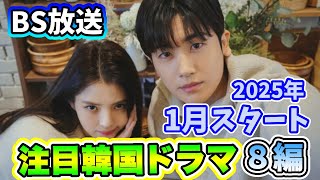 🌟2025年1月よりBSで放送予定の韓国ドラマ8編🌟