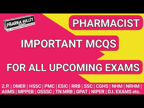 Pharmacist exam preparation | OSSSC | HSSC | MPPEB | PMC | DMER etc. exam  questions @MANISH06