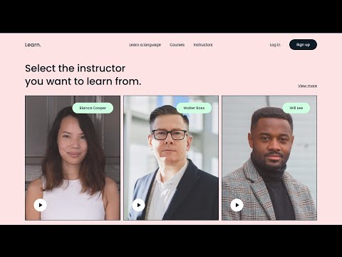 Adobe XD Web Design Tutorial | Online School - Part 2