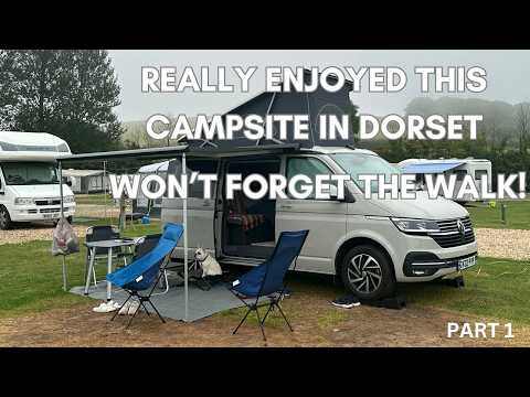 Our last Summer trip to Dorset in a VW California Ocean Campervan at Portesham dairy farm Campsite