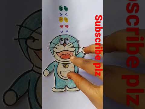 Doraemon crafts#happy birthday Doraemon 🥳🥳🥰#shorts#crafts#viral#videos