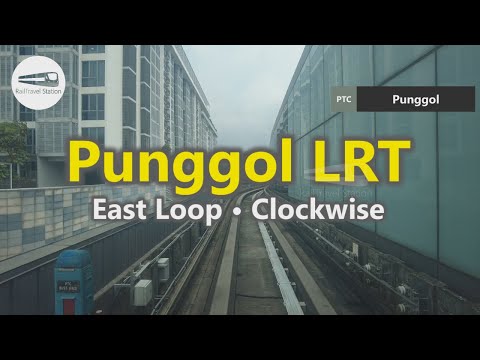 SBS Transit Punggol LRT East Loop 🇸🇬🚆 Punggol Town Centre ↻ East Loop via Damai