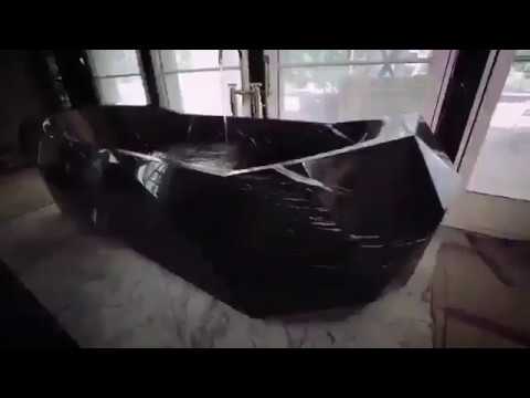 Black Marble Tub