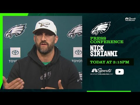 LIVE STREAM: Nick Sirianni Eagles media availability | Today at 3:15pm