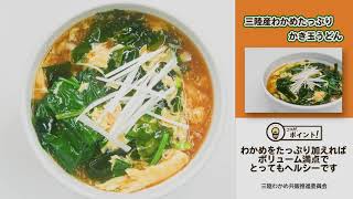 三陸産わかめたっぷりかき玉うどん