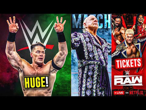 BIG NEWS! John Cena RETIREMENT TOUR Plans | Ric Flair LAST MATCH? Raw Netflix TICKETS | WWE News