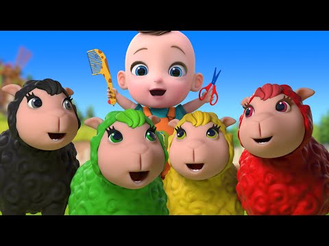 🐑 Baa Baa Color Sheep 🐑 + 🐵 More Animal songs for Kids 🐷 | Nursery Rhymes & Baby Songs - Kidsberry