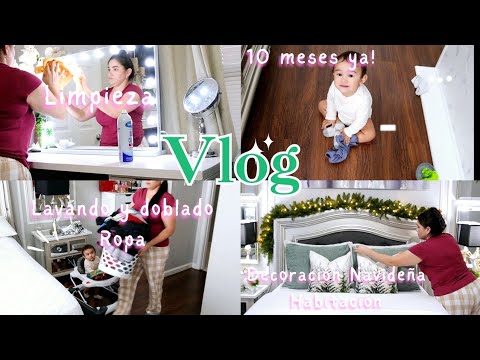 Vlogmas Día 6|Limpieza, Lavado de Ropa y Decoración Navideña con King of Christmas 🎄✨