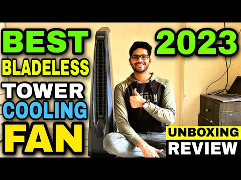 2023 Best Selling Tower Cooling Fan 🔥 Bladeless Technology 🔥 Tower Fan 🔥 Futuristic Design