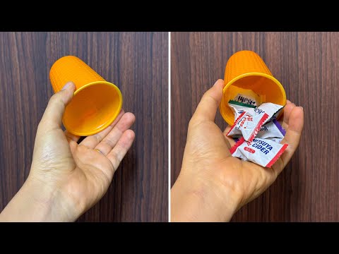 【種明かし】空っぽのカップからお菓子が大量に出てくる、ハロウィンマジック【magic trick】