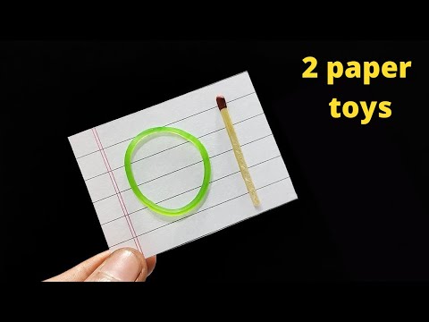 2 Simple Flying Paper Toys - How to make paper flying toy