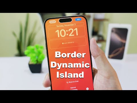 Customize Border on Dynamic Island iPhone 16 & 16 Pro Max