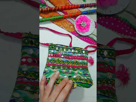 Navratri Special #navratri #bagfashion#fabricbag #sewingrhythm#handsewing #dandiya #fastival #shorts