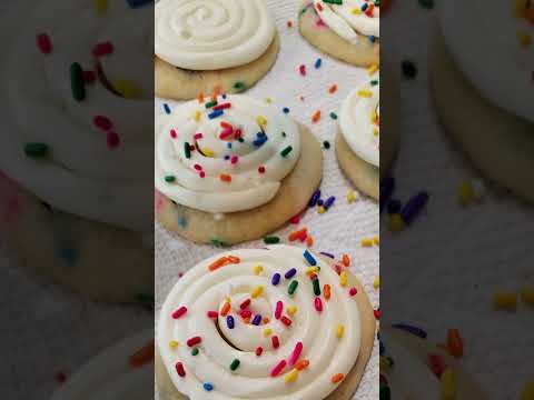 Birthday Cake Cookies! They taste just like how cake batter ice cream tastes! #shorts #food