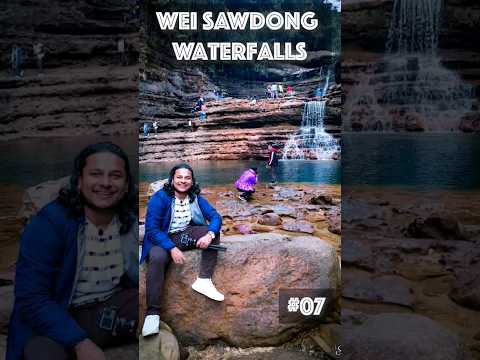 Wei Sawdong Falls | Shillong to Cherrapunji #shorts #cherrapunji #meghalaya