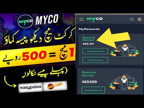 Myco App | earning app withdraw Easypaisa jazz cash online earning without investment