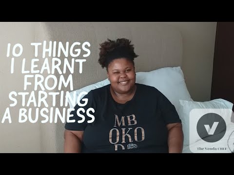 10 THINGS I LEARNT FROM STARTING A BUSINESS| CHEF