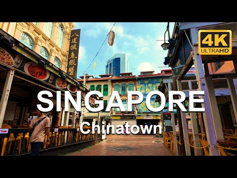 Chinatown Singapore early Saturday morning | 4K UHD Walking Tour