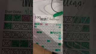 Stuffing another envelope in my 100 envelope challenge!! #budgetplanning #money #savingchallenge