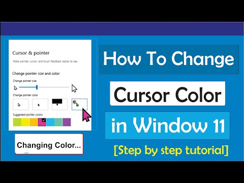 How to Change Cursor Color Windows 11