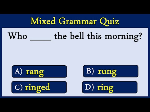 Mixed English Grammar Quiz 62:  Can You Score 10/10 In This Quiz?