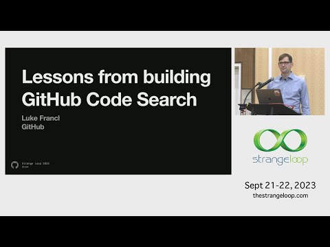 "Lessons from building GitHub code search" by Luke Francl (Strange Loop 2023)