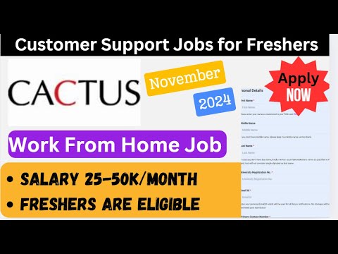 Work from Home with Cactus Customer Support and Earn BIG!