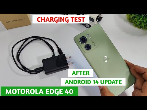 Motorola Edge 40 Charging Test After Android 14 Update | Charging Test Moto Edge 40