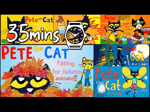 ⏳🐱 A 35-Minute Adventure with Pete the Cat! 🎉📚