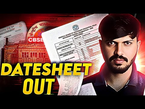 CBSE DATESHEET AA GAYI? 😱🔥 Class 12 CBSE Boards 2024-25  #cbse