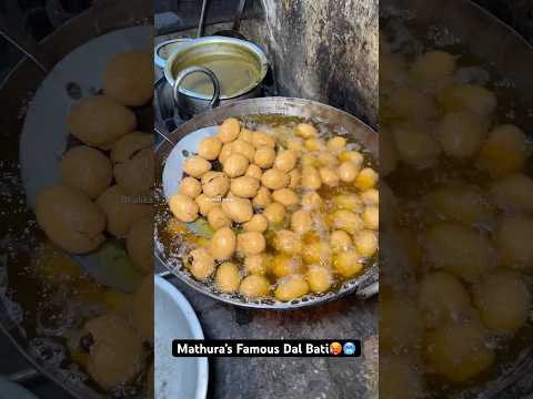 Mathura’s Famous Dal Bati🥵🥶|| Indian Street Food