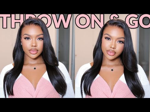 WOW😍 EASY THROW ON & GO WIG | PRE-PLUCKED, BLEACHED & LACE CUT ft LUVME HAIR