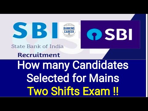 How many Candidates Selected for SBI Clerk Mains Exam !!