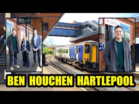 Tees Valley Mayor Ben Houchen visits Hartlepool Railway Station 12th July 2024