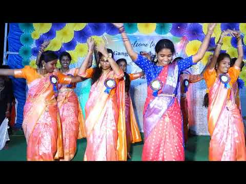 Teachers dance performance at gangeya high school chilvakodur