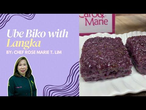 Ube Biko with Langka