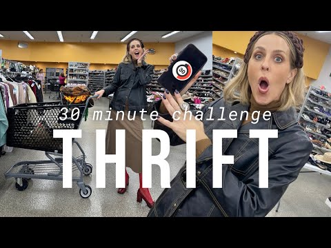 30 MINUTE THRIFT CHALLENGE/ WHAT CAN I FIND IN 30 MINUTES?!