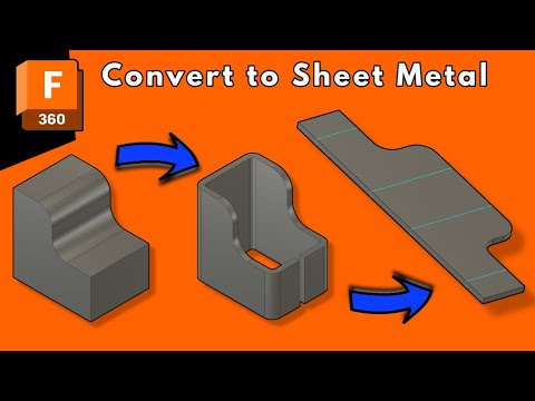 How to convert to sheet metal | Autodesk Fusion360